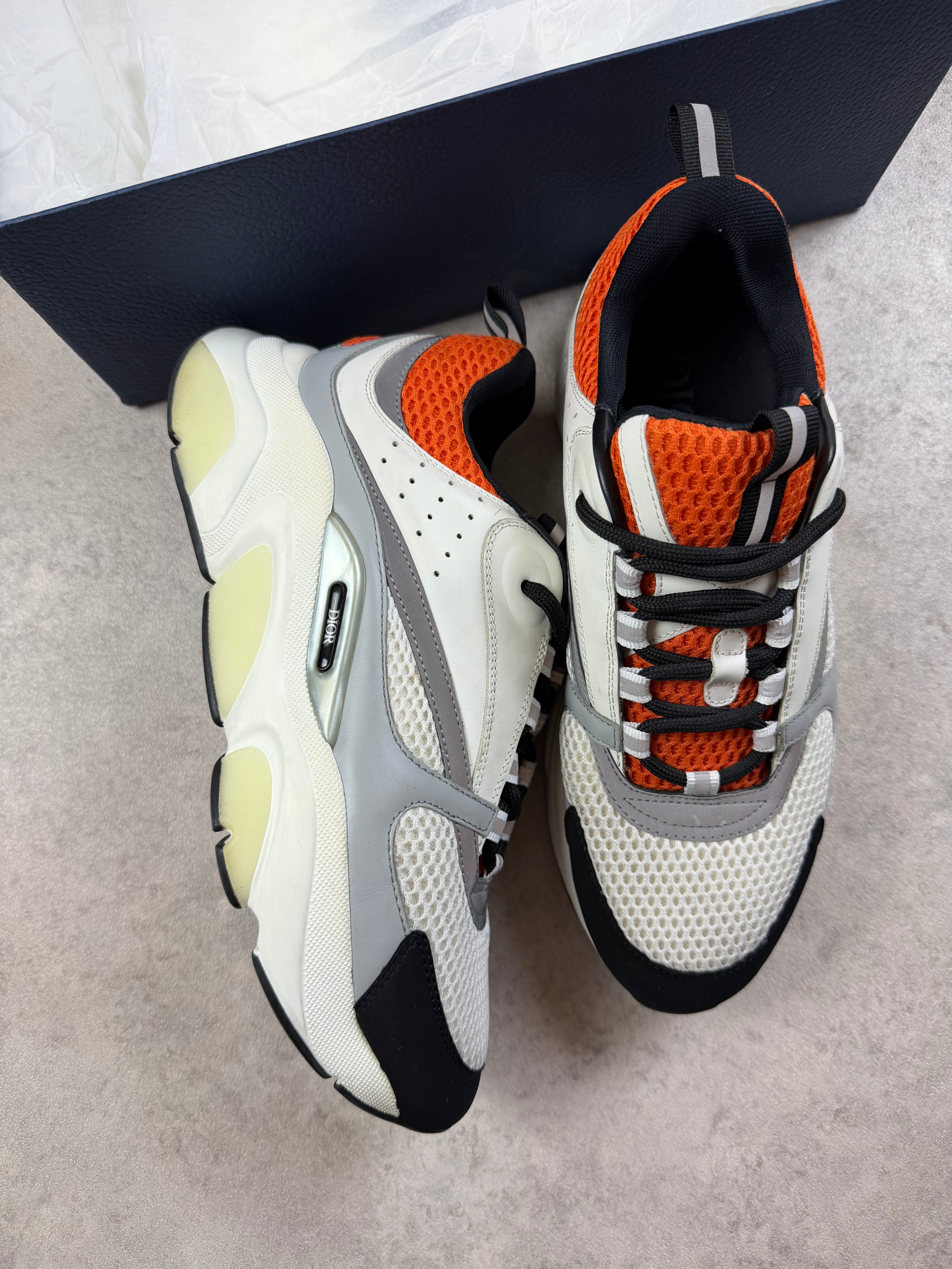 DIOR B22 - WHITE/ORANGE - UK8