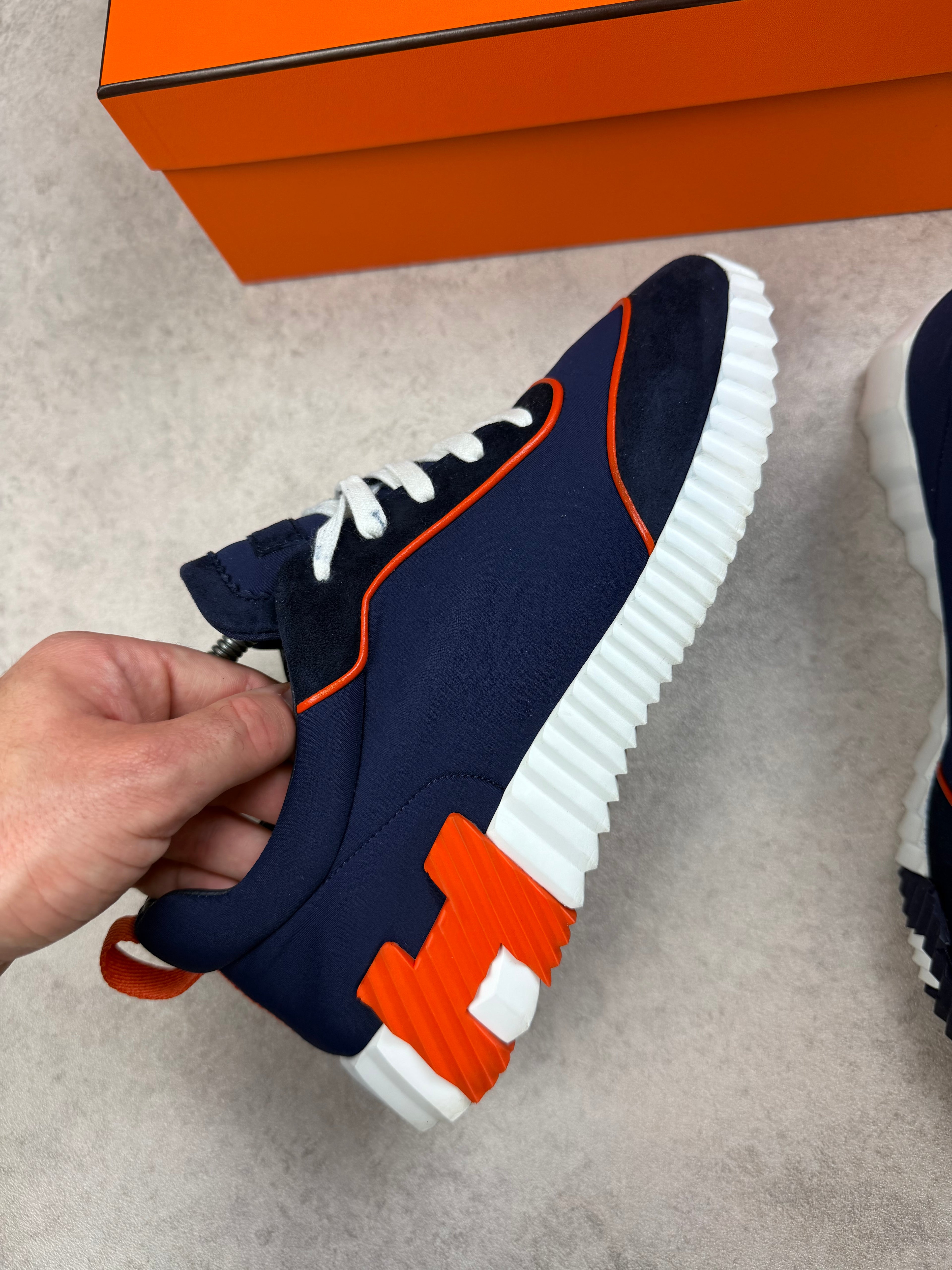 HERMES BOUNCING - NAVY/ORANGE - UK6.5