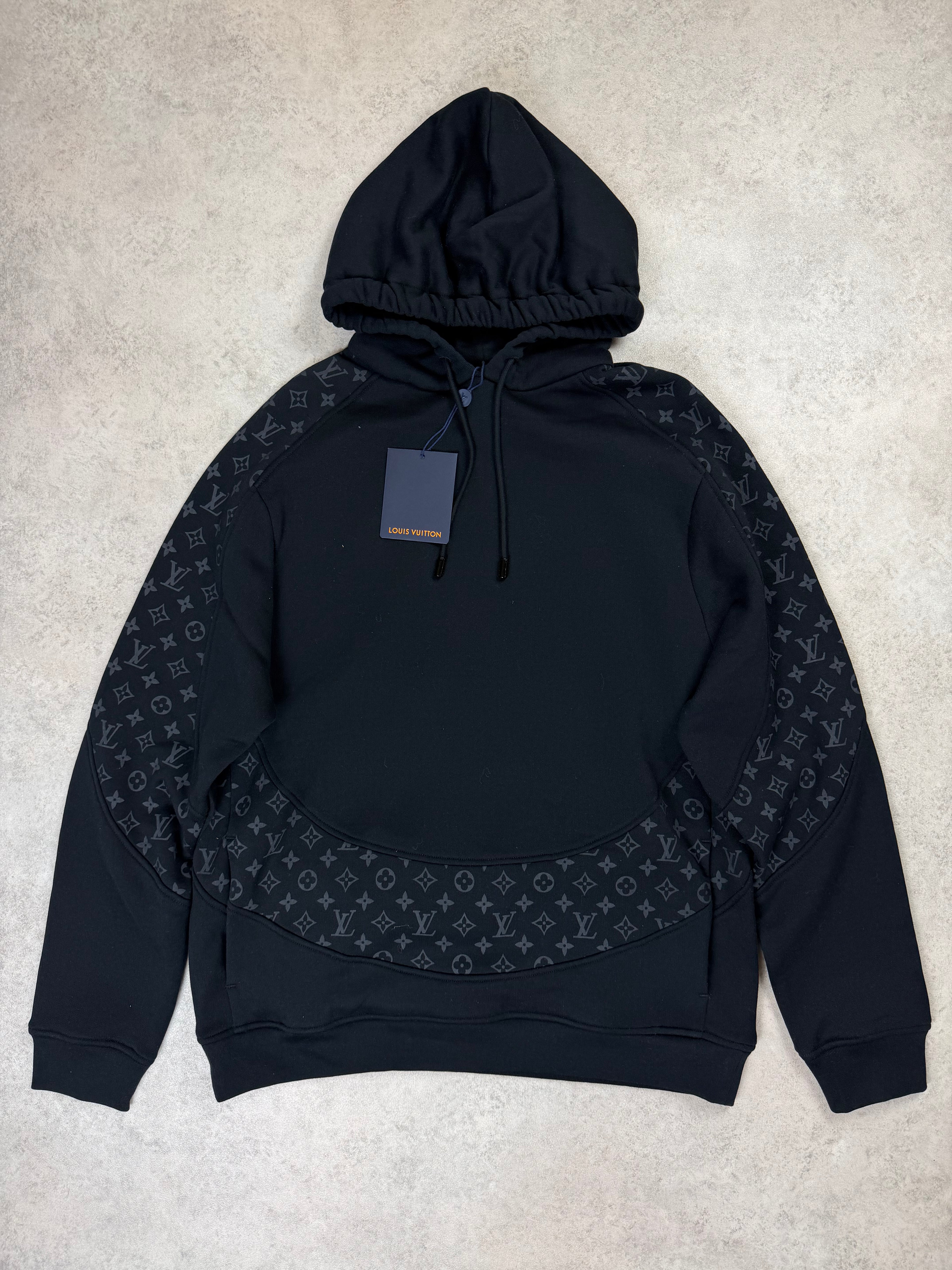 LOUIS VUITTON CIRCLE HOODIE - BLACK - LARGE