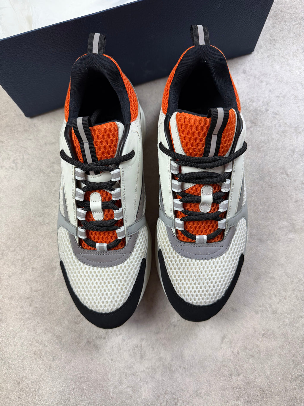 DIOR B22 - WHITE/ORANGE - UK8