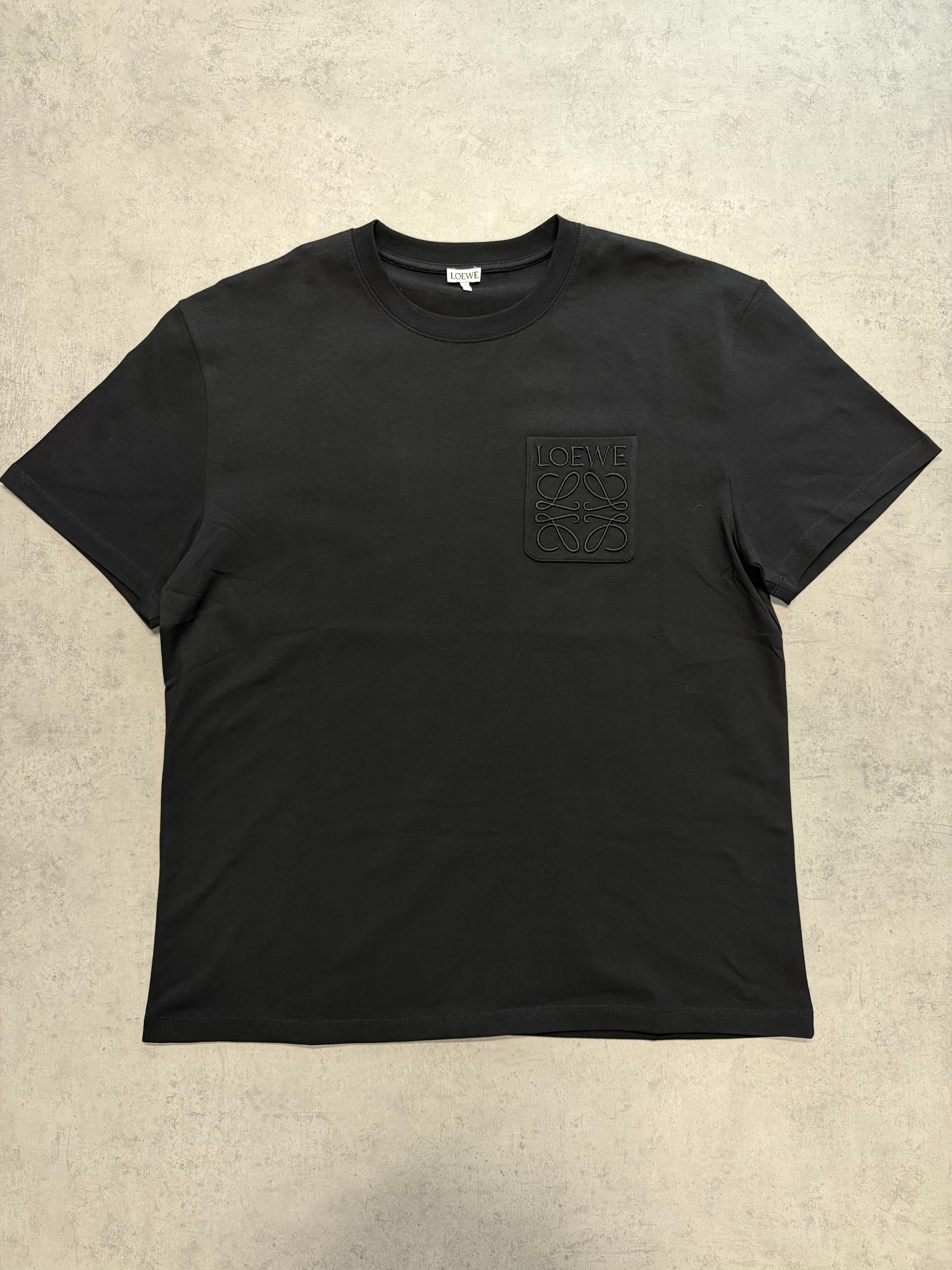 LOEWE POCKET TEE - BLACK