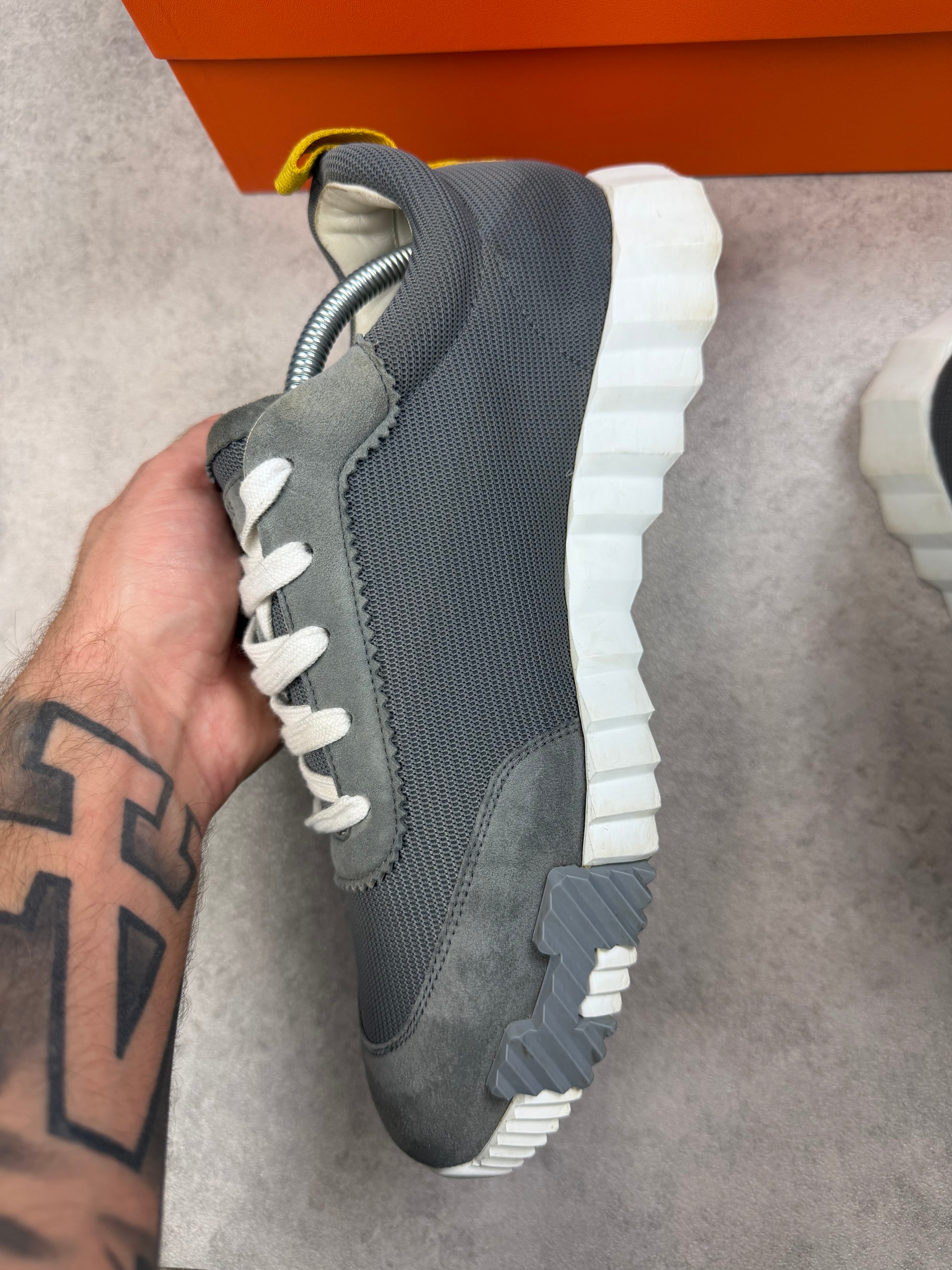 HERMES BOUNCING - GREY/YELLOW - UK7.5