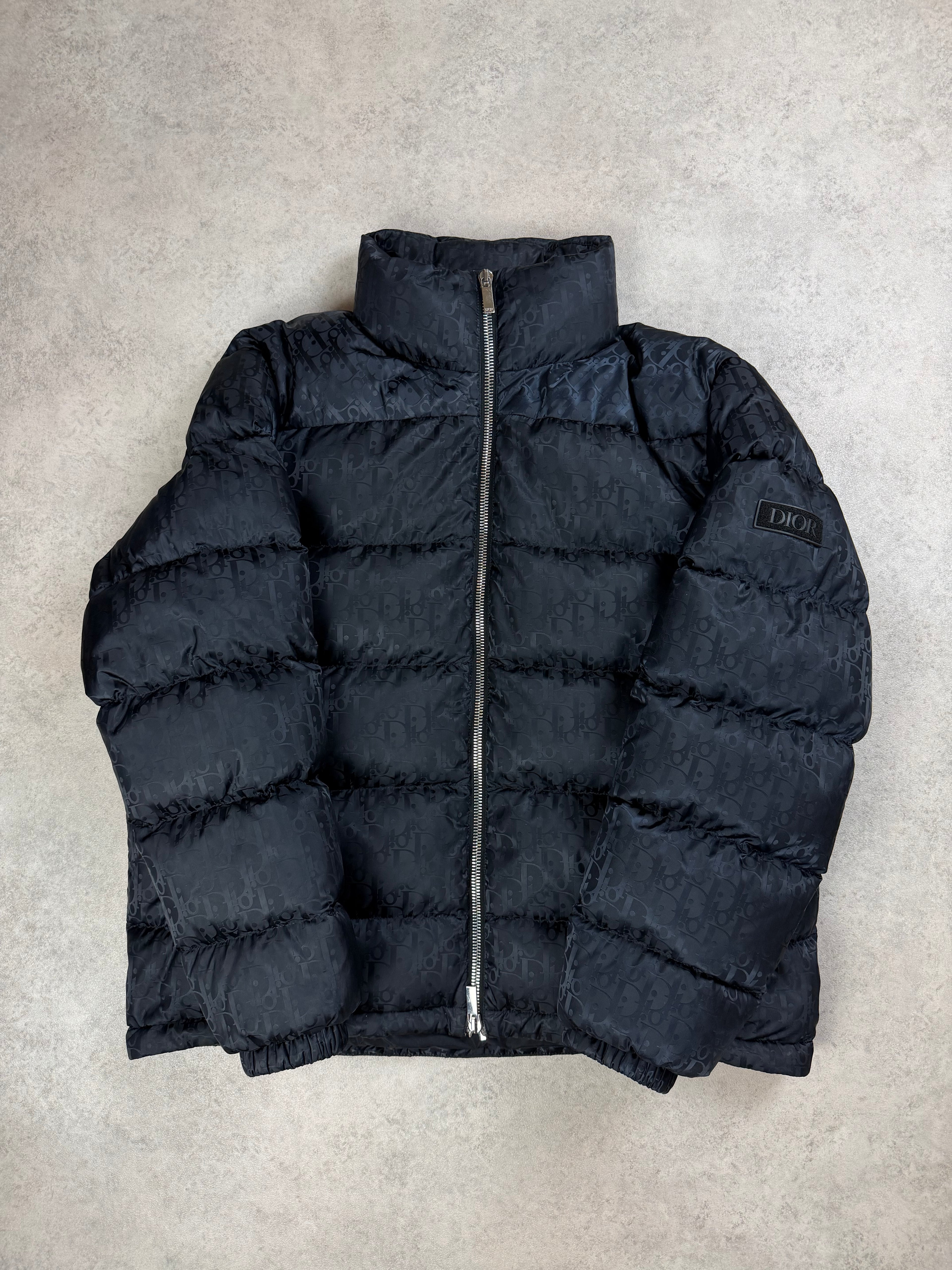 DIOR OBLIQUE PUFFER - BLACK - SIZE 54