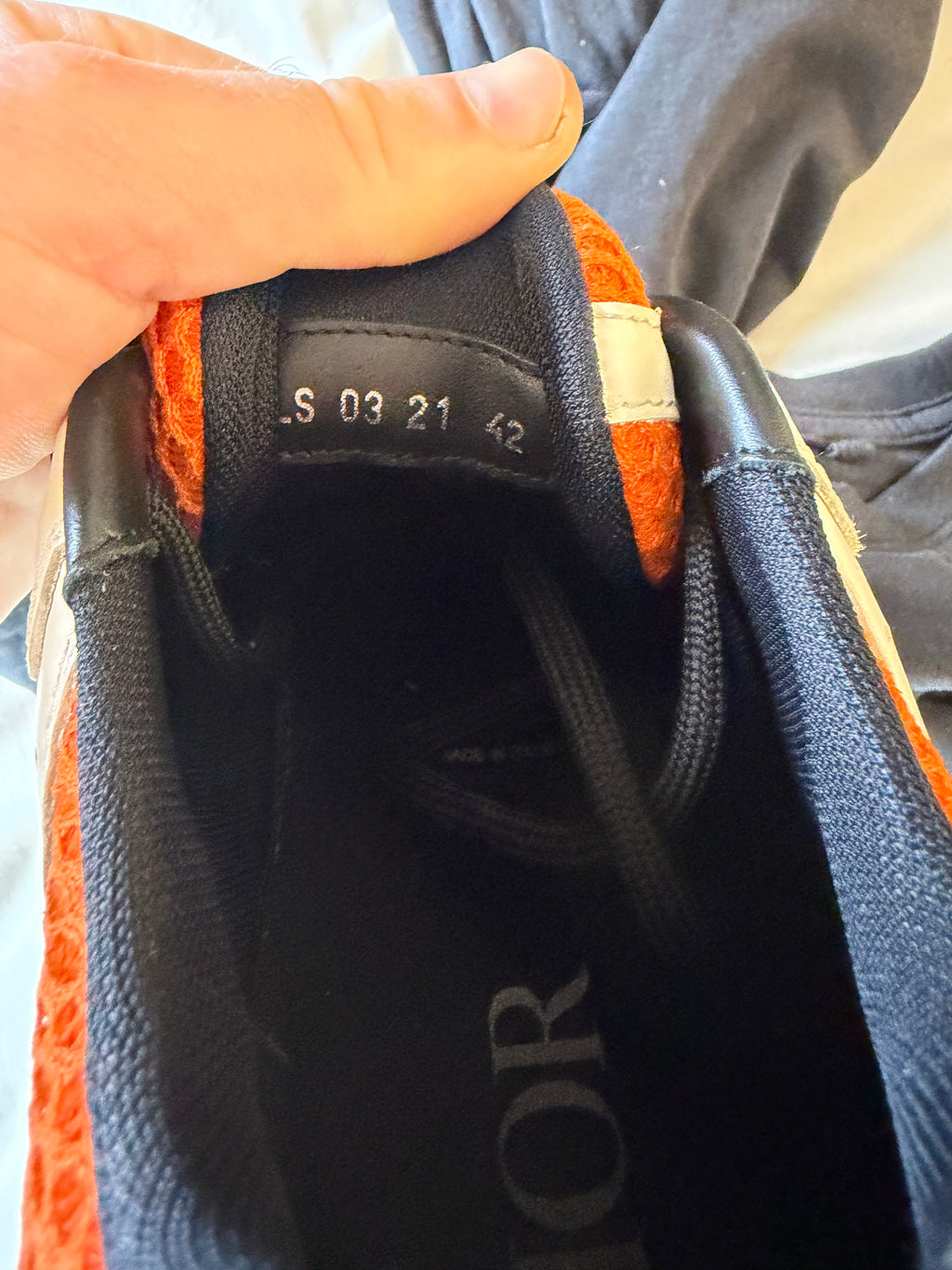 DIOR B22 - WHITE/ORANGE - UK8