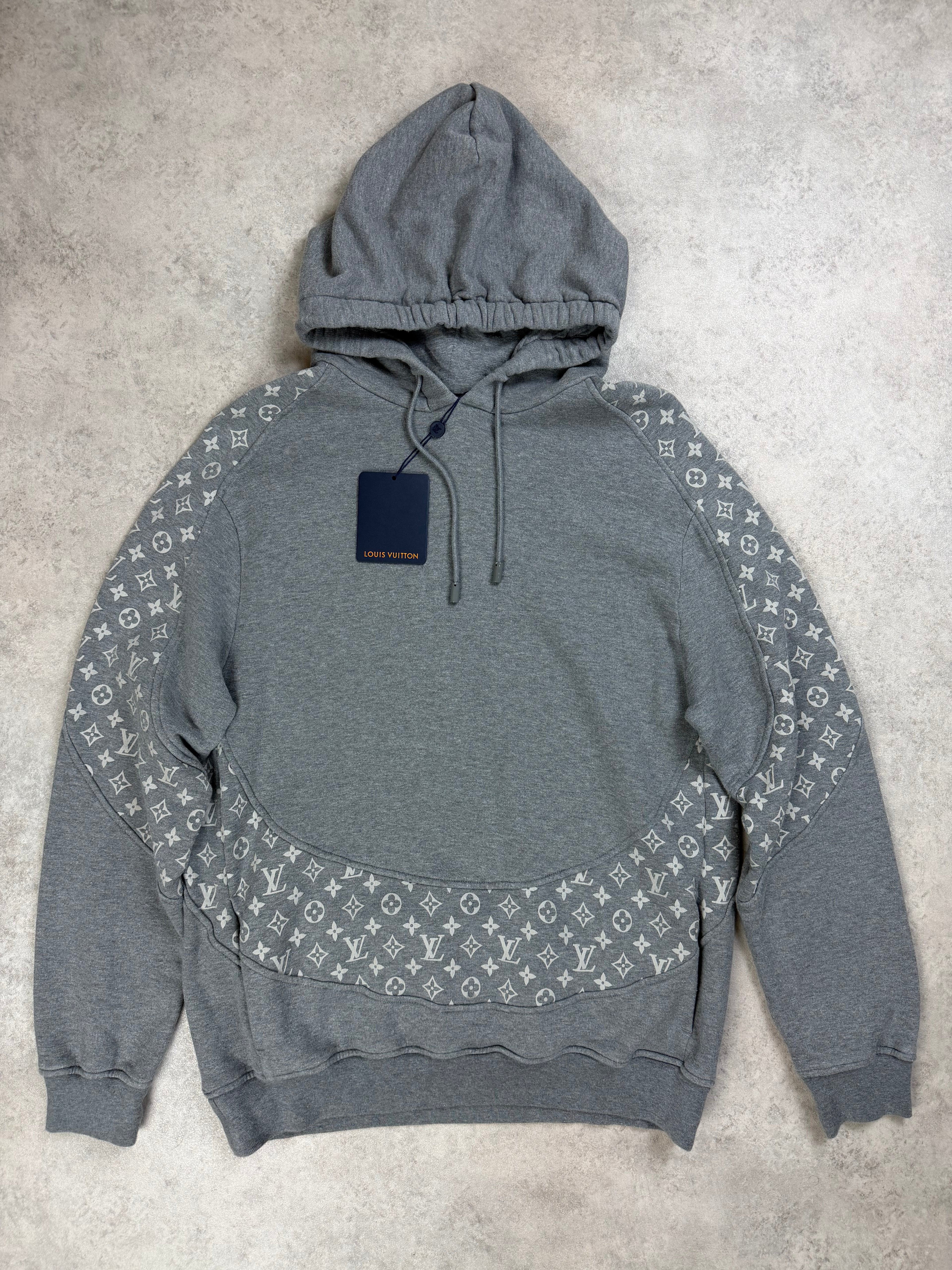 LV CIRCLE HOODIE - GREY - LARGE