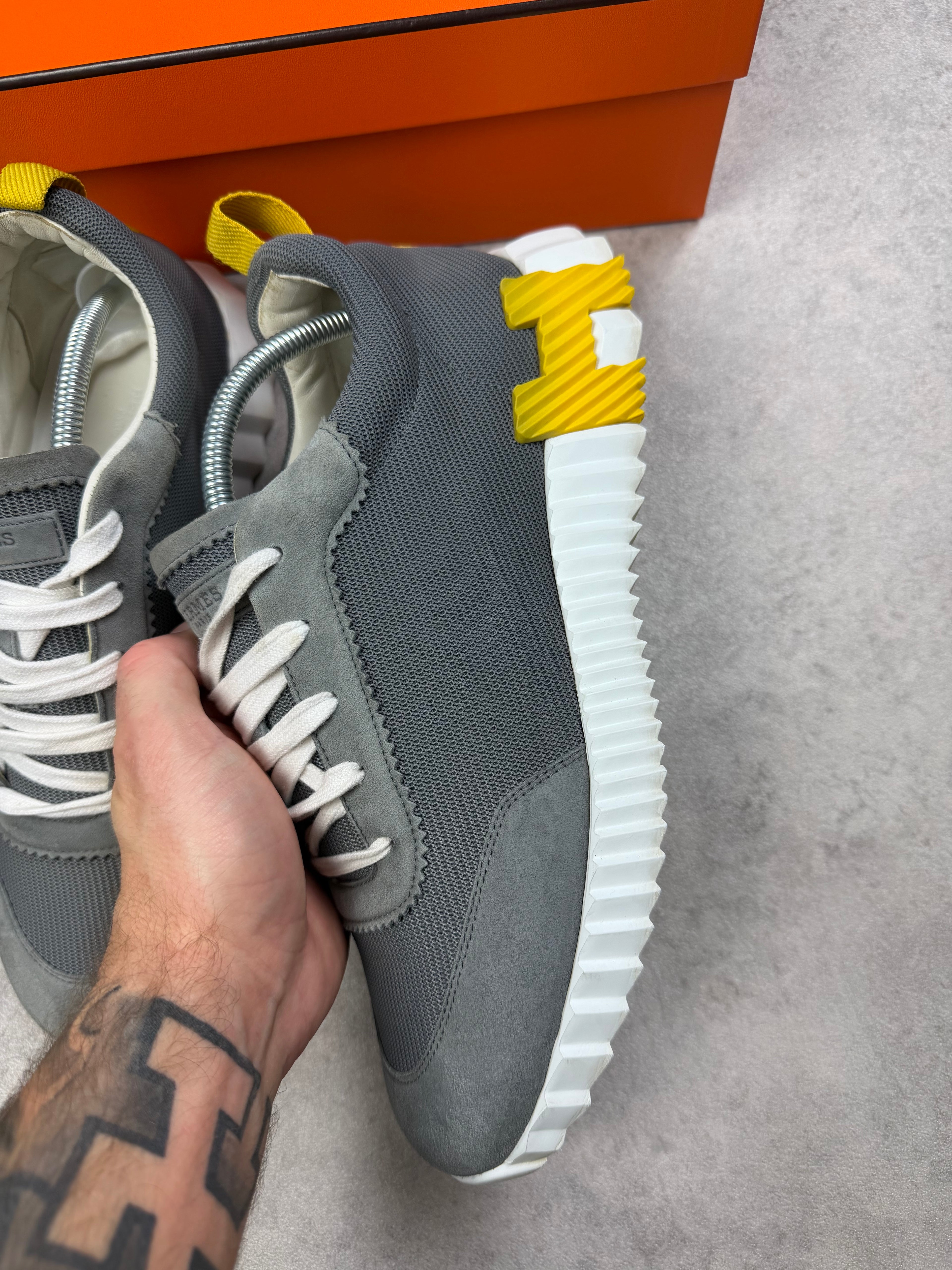 HERMES BOUNCING - GREY/YELLOW - UK7.5