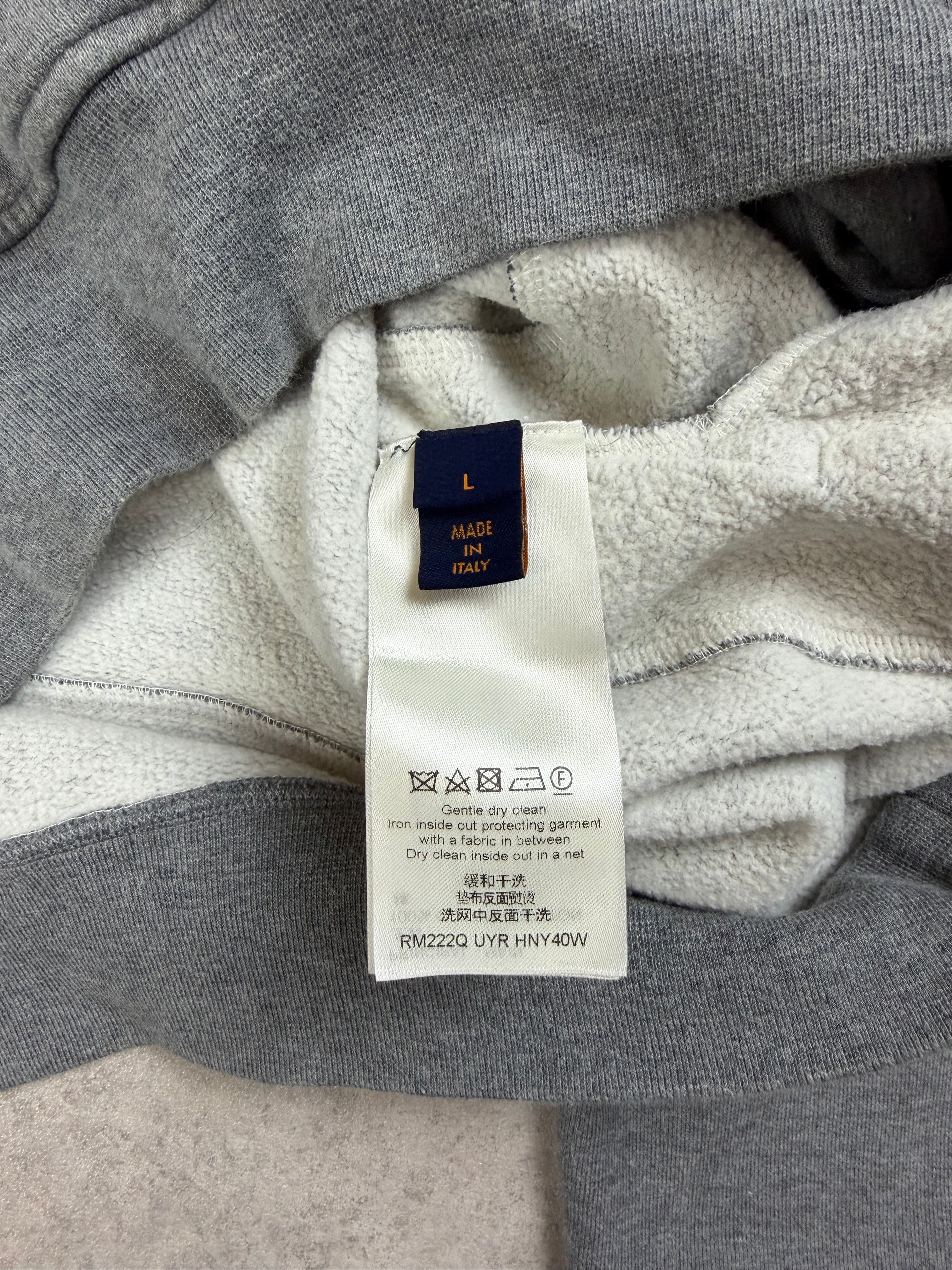 LV CIRCLE HOODIE - GREY - LARGE